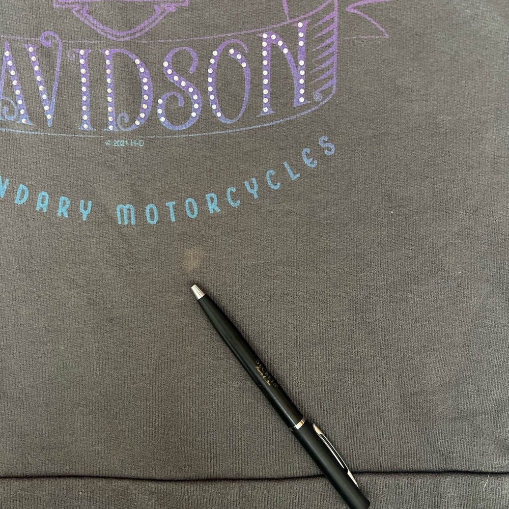 Harley Davidson lightweight sweatshirt. A like heavier than T-shirt material. - Picture 7 of 9